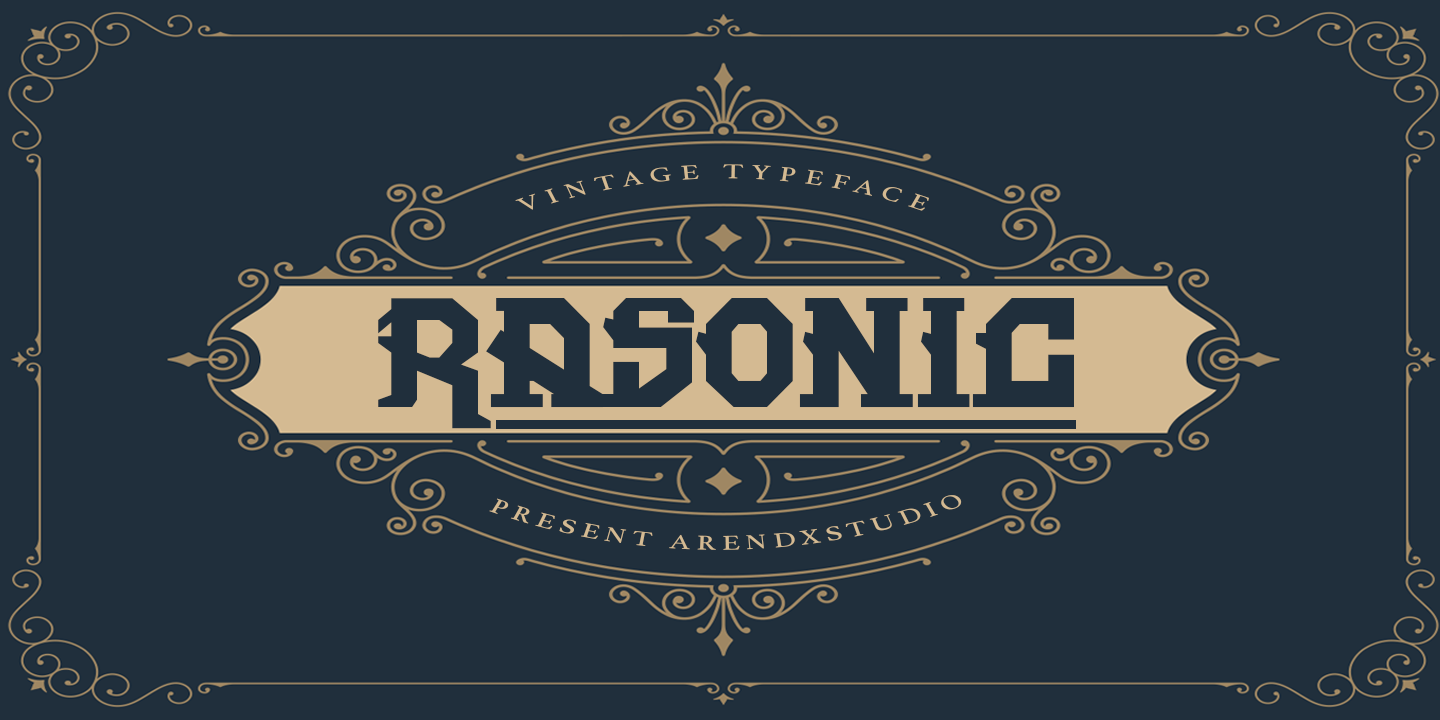 Пример шрифта Rasonic